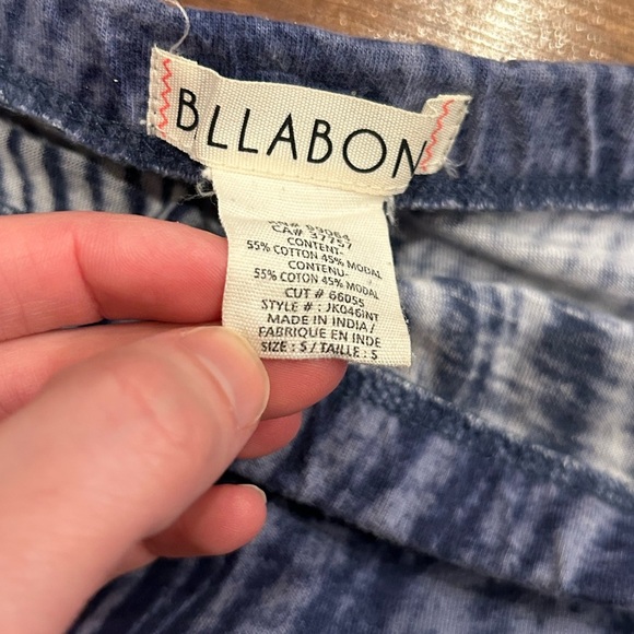 Billabong Maxi Blue Tie Dye Skirt Size Small Long Skirt Boho Casual - Picture 5 of 7